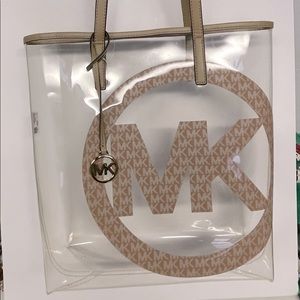Michael Kors transparent tote bag